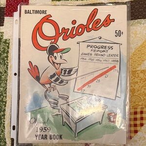 Baltimore Orioles 1959 Yearbook